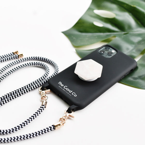 Getta' Grip - White Quartz Crystal Phone Grip