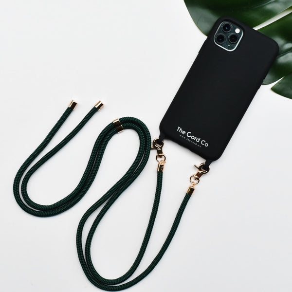 Cordlove Clip Set (Silicon Black): Emerald Green