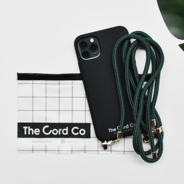 Cordlove Clip Set (Silicon Black): Emerald Green