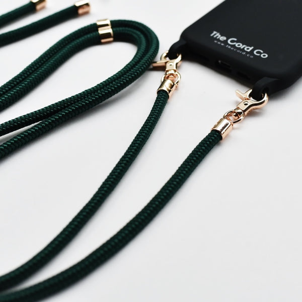 Cordlove Clip Set (Silicon Black): Emerald Green