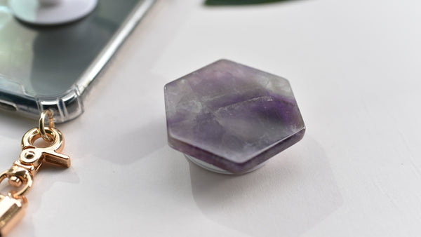 Getta' Grip - Amethyst Crystal Phone Grip