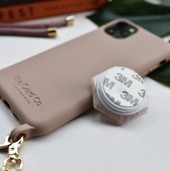 Getta' Grip - Rose Quartz Crystal Phone Grip